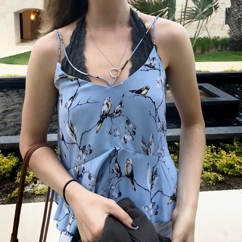 Flowy Blue Tank Top
